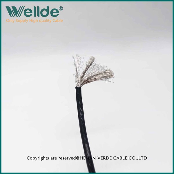 Black 10AWG single core tinned copper high temperature wire Black 10AWG single core tinned copper high temperature wire