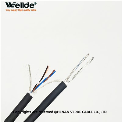 כבל בקרת שמע 4 ליבות ישר